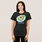 T-shirt En Tri-matière Pondering Frog Reading Book T-shirt (Recto plein)