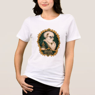 T-shirt En Tri-matière Portrait de poule Silkie Confidante Vintage Aristo