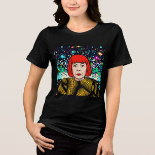 T-shirt En Tri-matière Portrait en demi-teinte de Yayoi Kusama dans le st