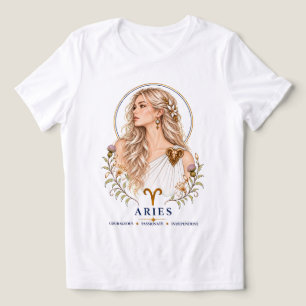 T-shirt En Tri-matière Portrait Graphique du Zodiaque Bélier