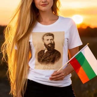T-shirt En Tri-matière Portrait vintage de Hristo Botev, patriote bulgare