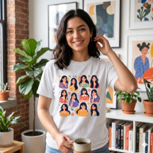 Portraits de femmes dans une esthétique d'art popu