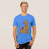 T-shirt En Tri-matière Pose Scooby-Doo Bashful (Recto plein)