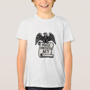 T-shirt En Tri-matière Posse Comitatus Act Eagle Scroll