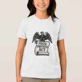 T-shirt En Tri-matière Posse Comitatus Act Eagle Scroll (Recto)