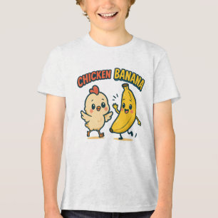 T-SHIRT EN TRI-MATIÈRE POULET MIGNON BANANE !