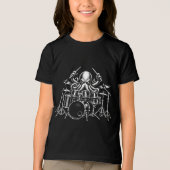T-shirt En Tri-matière Poulpe Jouant du Tambour (Recto)