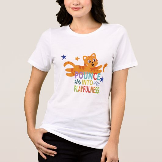T-shirt En Tri-matière “Pounce on the Awesome – Catitude Tee” (Recto)
