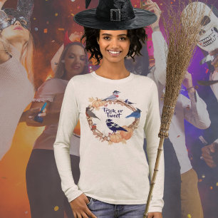 T-shirt En Tri-matière Pour les amateurs d'oiseaux Trick or Tweet Hallowe