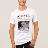 T-shirt En Tri-matière Pour toujours dans nos coeurs Funeral Photo Memori (Recto)