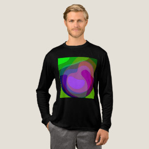 T-shirt En Tri-matière Pourpre Et Vert 403