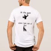 T-shirt En Tri-matière "Pourquoi suis-je vieux" Drôle T-shirt Tri-Blend - (Verso)