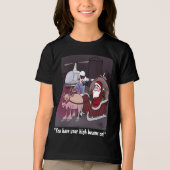 T-shirt En Tri-matière Poutres hautes en noir du garçon (Recto)