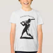 T-shirt En Tri-matière Power Swing - Conception de base-ball de style com (Recto)