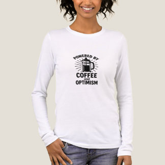 T-shirt En Tri-matière Powered by Coffee and Optimism Illustration