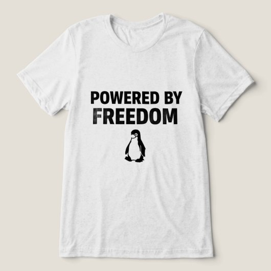 T-shirt En Tri-matière Powered By Freedom (Design Recto)