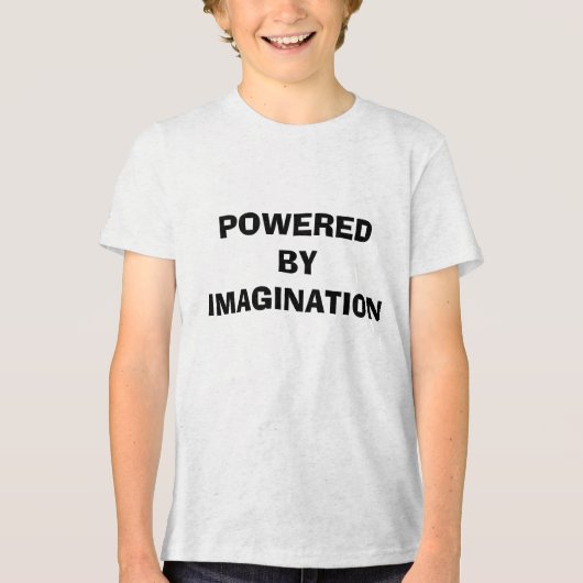 T-SHIRT EN TRI-MATIÈRE POWERED BY IMAGINATION (Recto)
