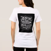 T-shirt En Tri-matière PowerOf3Brand Black & White Statement Tee (Verso)