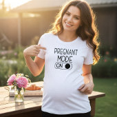 T-shirt En Tri-matière "Pregnant Mode On" Baby Announcement | Maternity