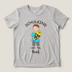 T-shirt En Tri-matière Première rentrée scolaire - Garçon avec cornet de