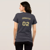 T-shirt En Tri-matière Premium Soft Player Nom Jersey Numéro Femme (Verso intégral)