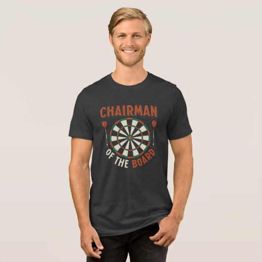 T-shirt En Tri-matière Président du conseil Darts Expert Dartboard Nom (Recto plein)