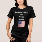 T-shirt En Tri-matière président kamala, ce qui signifie un usa faible (Recto)