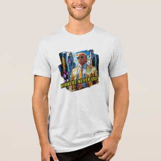 T-shirt En Tri-matière Président Trump - Les gagnants n'arrêtent jamais