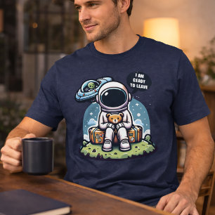 T-shirt En Tri-matière Prêt à partir – Jolie illustration spatiale d'astr
