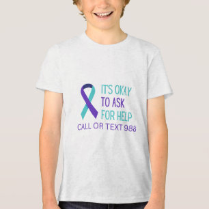 T-shirt En Tri-matière Prévention du suicide 988 Chemise téléphonique 988