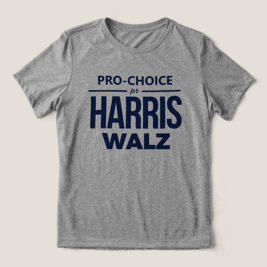 T-shirt En Tri-matière Pro-Choice pour Harris Walz (Design Recto)