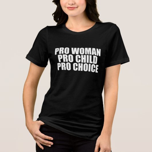 T-shirt En Tri-matière Pro Femme Enfant Pro Choice Femmes (Recto)
