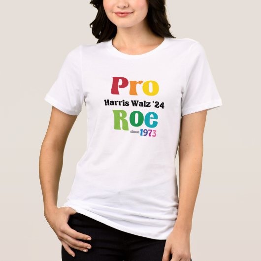 T-shirt En Tri-matière Pro Roe Kamala Harris Walz T-shirt (Recto)