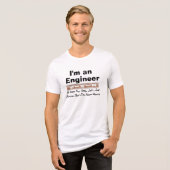 T-shirt En Tri-matière Problèmes de l'ingénieur Tee - Codage drôle, Chemi (Recto plein)