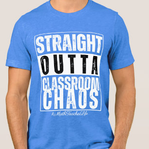 T-shirt En Tri-matière Prof de maths préféré de l'année Citation Bleu 