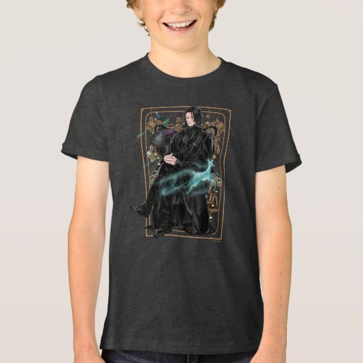 T-shirt En Tri-matière Professeur Anime Severus Snape assis (Recto)