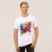 T-shirt En Tri-matière Professeur d'art de conception de sublimation d'ar (Recto plein)