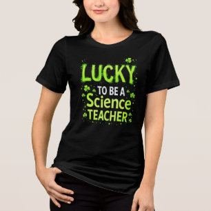 T-shirt En Tri-matière Professeur de sciences chanceux