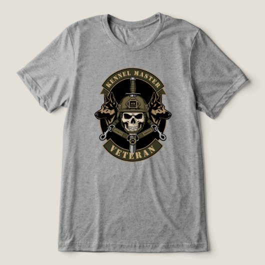 T-shirt En Tri-matière Programme de chien de travail militaire (Design Recto)