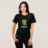 T-shirt En Tri-matière Progrès Lent Est Progrès | Grenouille Mignonne Et (Recto plein)