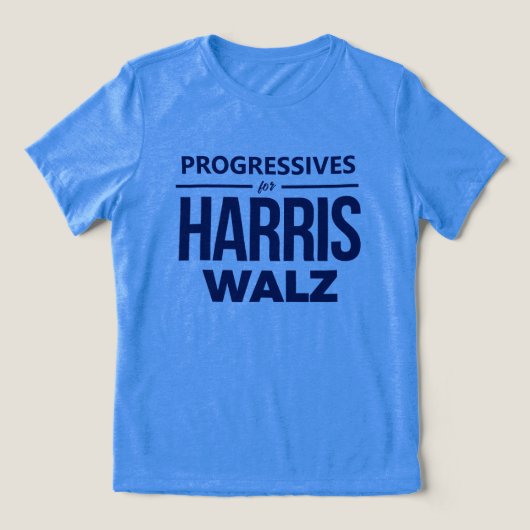 T-shirt En Tri-matière Progressifs pour Harris Walz (Design Recto)