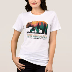 T-shirt En Tri-matière Protéger nos parcs Résiste Parc national Protéger