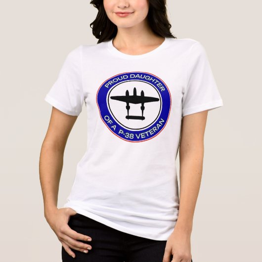 T-shirt En Tri-matière Proud Daughter of a P-38 Veteran (Recto)
