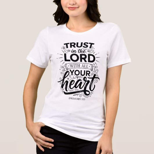 T-shirt En Tri-matière Proverbs 3:5 (Recto)