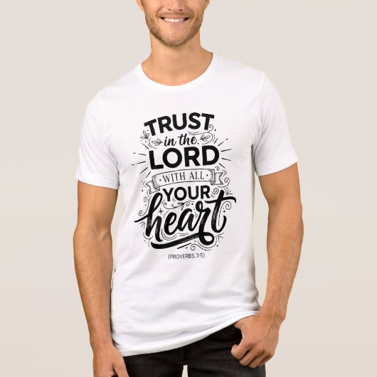 T-shirt En Tri-matière Proverbs 3:5 (Recto)