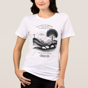 T-shirt En Tri-matière Psaume 23 Artwork de berger fidèle