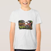 T-shirt En Tri-matière Pterosaur Paradise - Flying Dinosaur Jungle Scène (Recto)