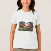 T-shirt En Tri-matière Pterosaur Paradise - Flying Dinosaur Jungle Scène (Recto)