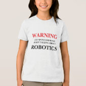 T-shirt En Tri-matière Puisse Commencer Spontanément À Parler De Robotiqu (Recto)