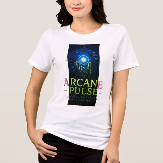 T-shirt En Tri-matière Pulse d'arcane | Vibes sombres uniquement (Recto)